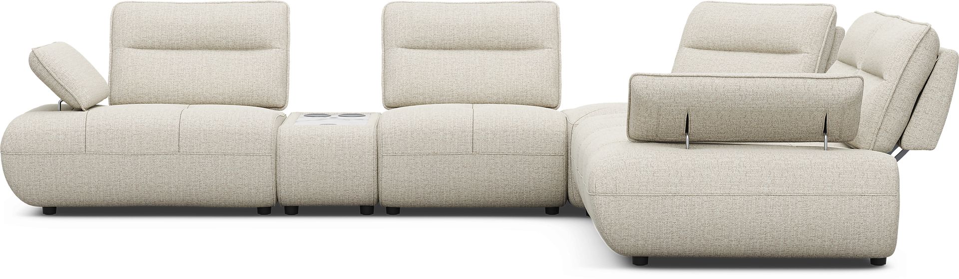Olympia Linen 6 Pc Sectional with Audio - Image 4