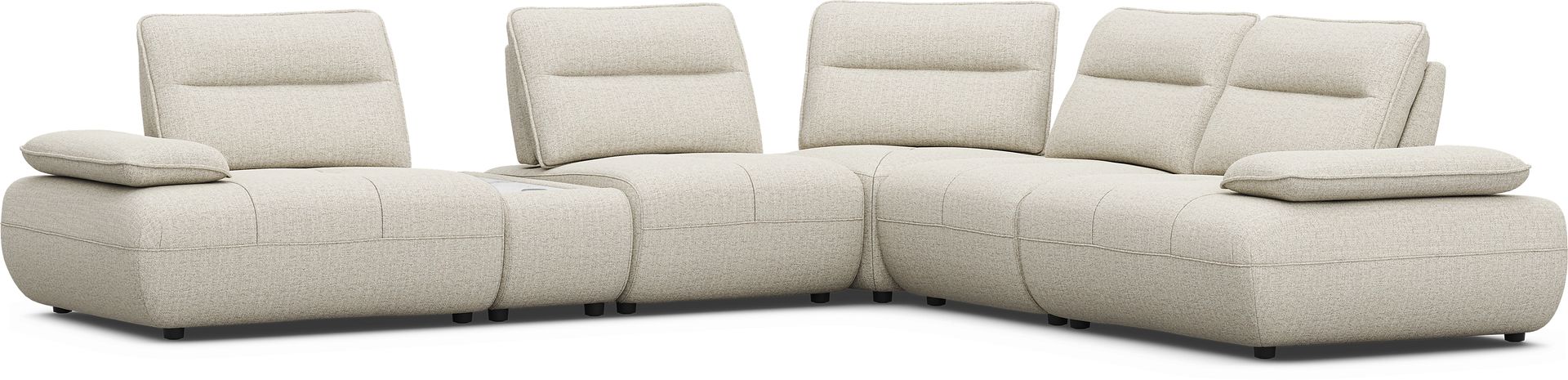 Olympia Linen 6 Pc Sectional with Audio - Image 5