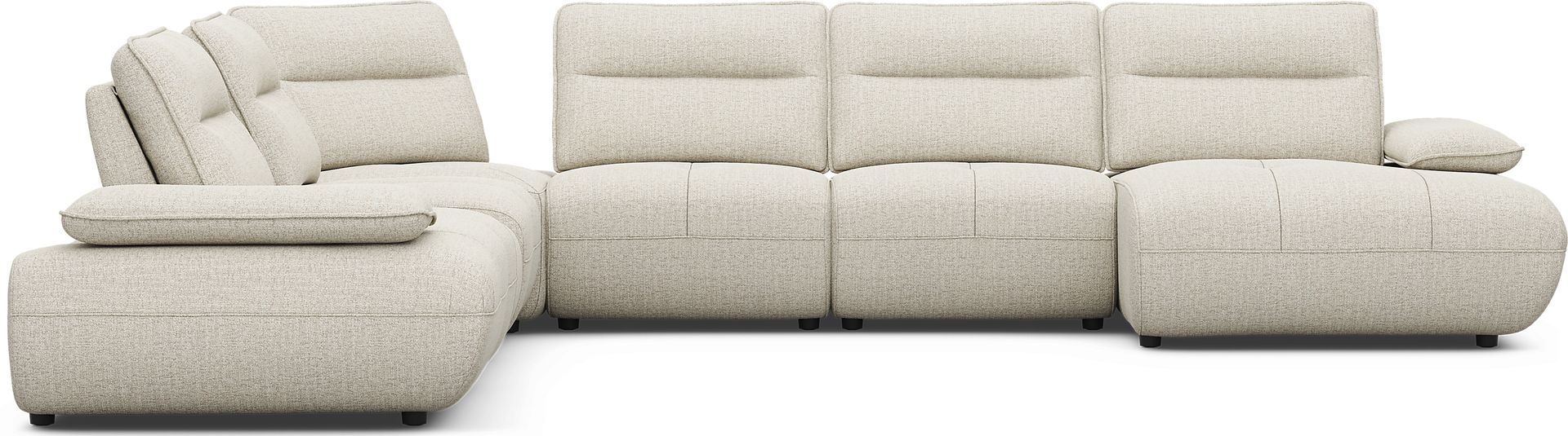 Olympia Linen 7 Pc Sectional with Audio - Image 3