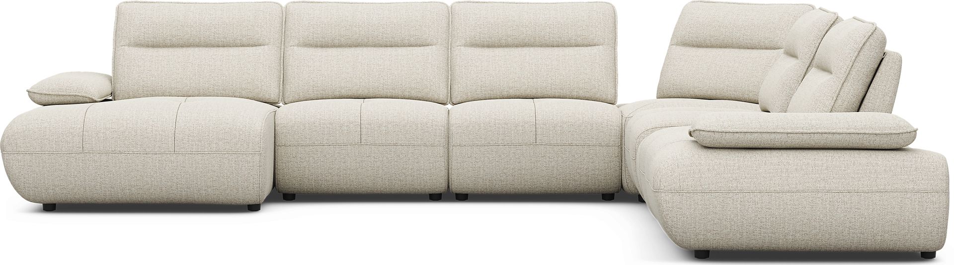 Olympia Linen 7 Pc Sectional with Audio - Image 3