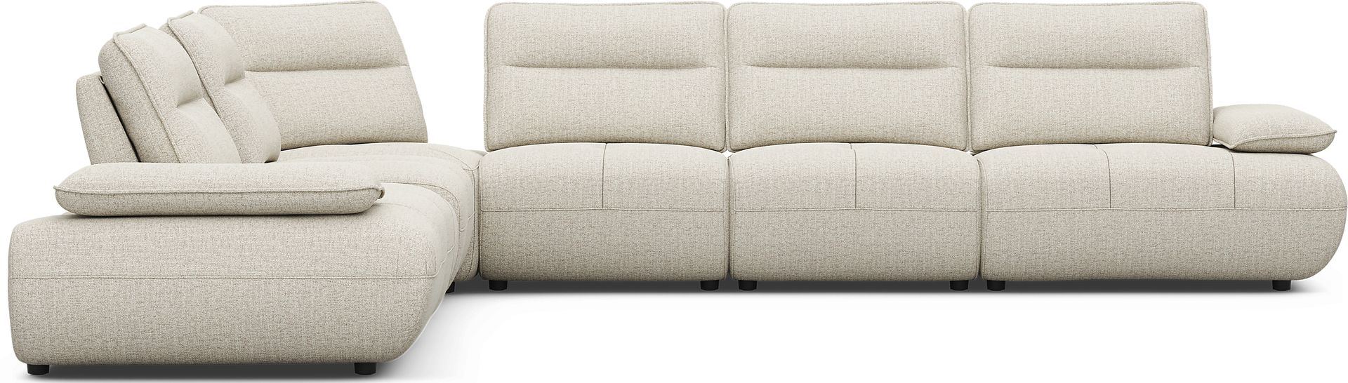 Olympia Linen 7 Pc Sectional with Audio - Image 2