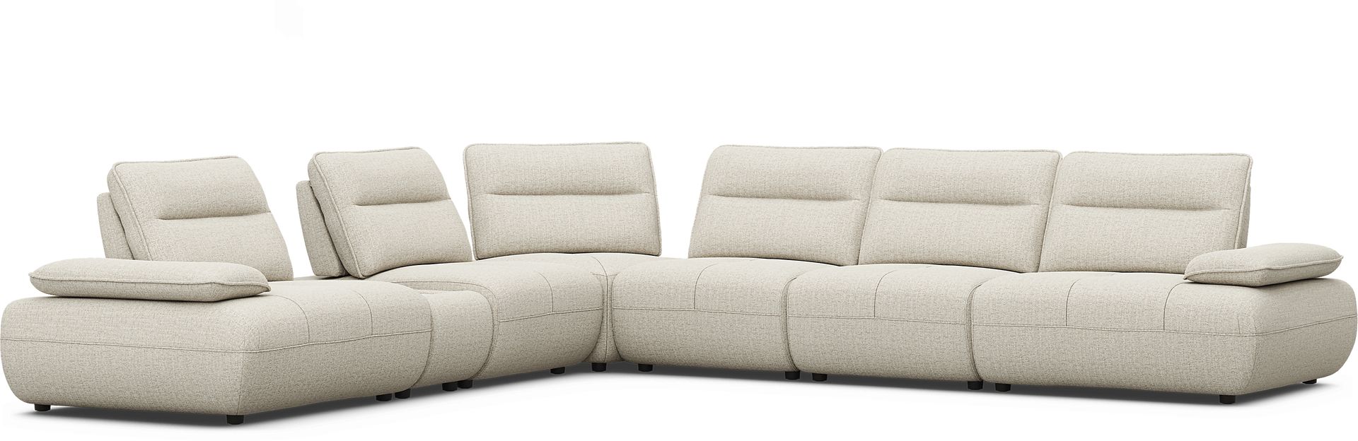 Olympia Linen 7 Pc Sectional with Audio - Image 4