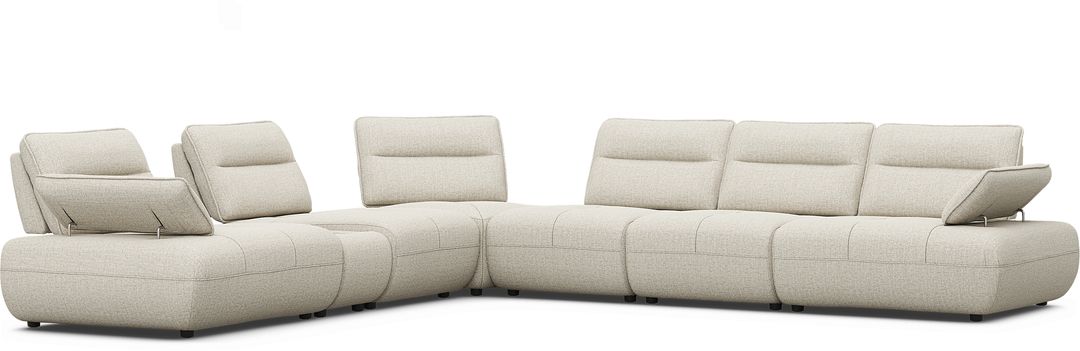 Olympia Linen 7 Pc Sectional with Audio