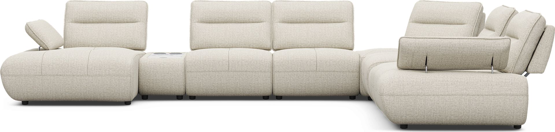 Olympia Linen 8 Pc Sectional with Audio - Image 3