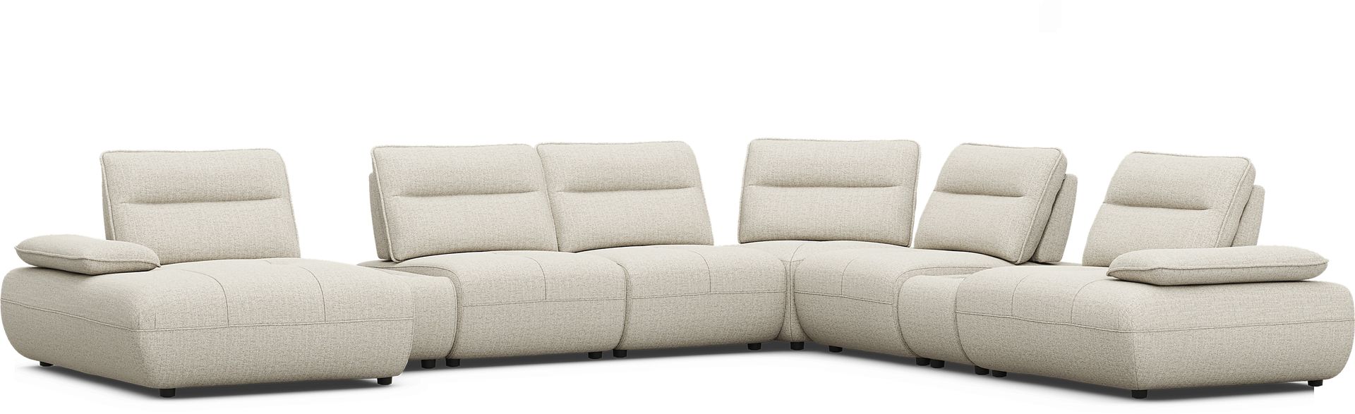 Olympia Linen 8 Pc Sectional with Audio - Image 4