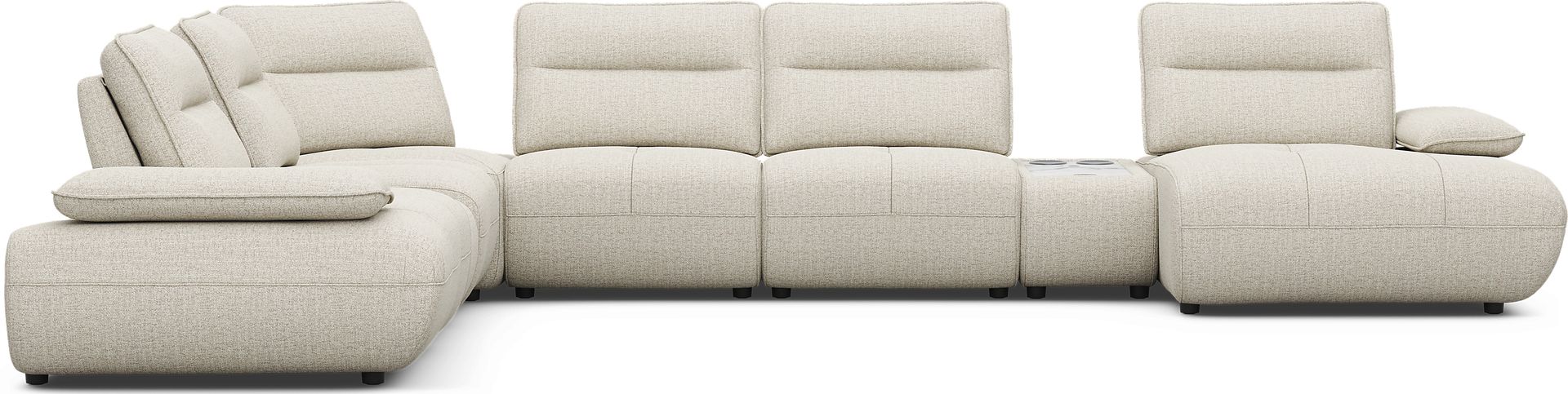 Olympia Linen 8 Pc Sectional with Audio - Image 2