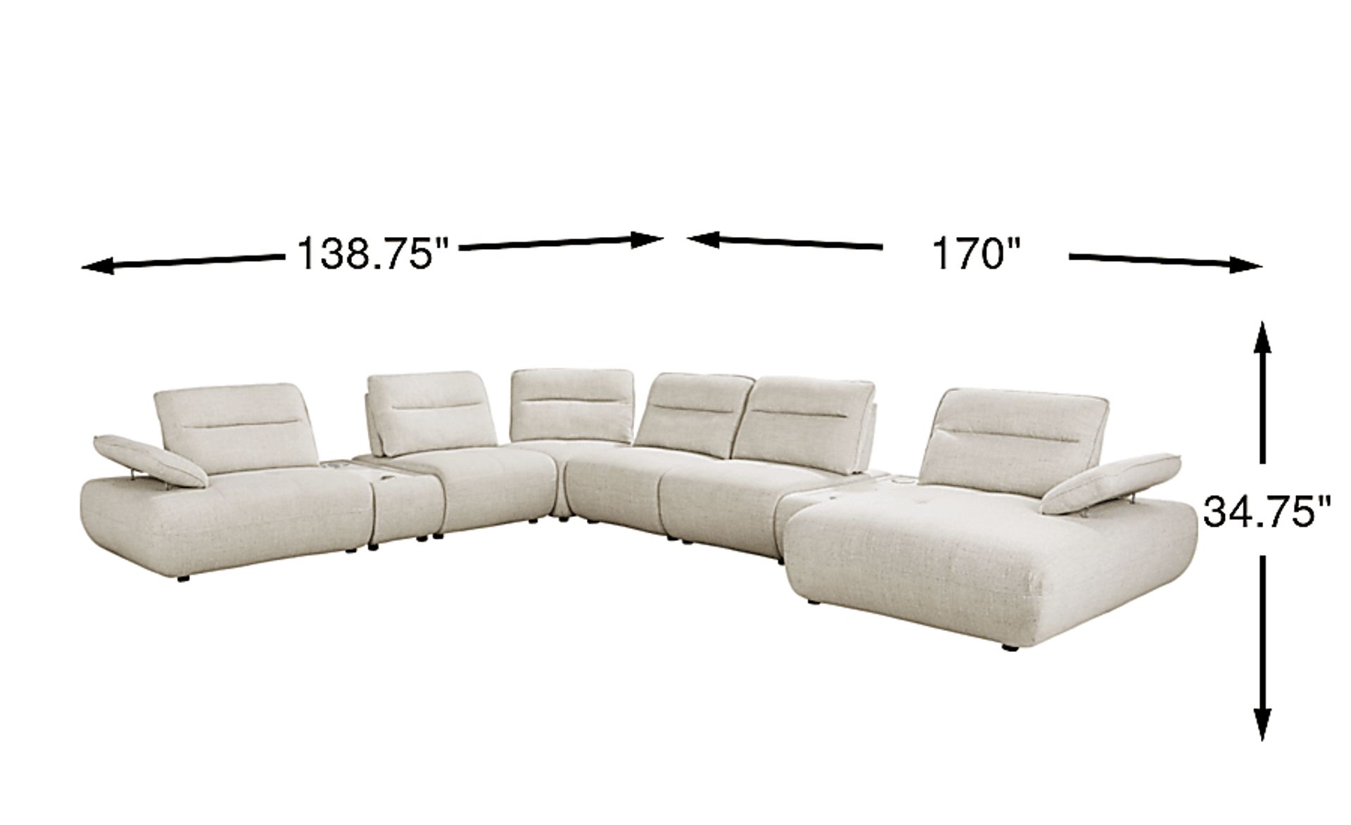 Dimension Image. Please refer to the Dimension Tab on this page for dimension details.