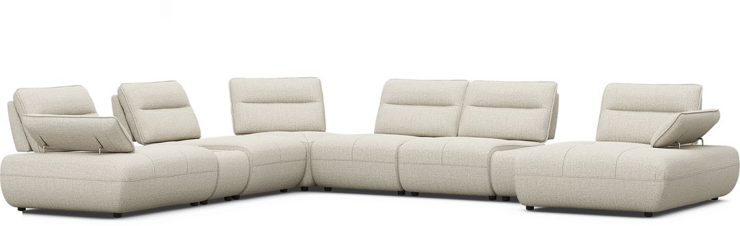 Olympia Linen 8 Pc Sectional with Audio