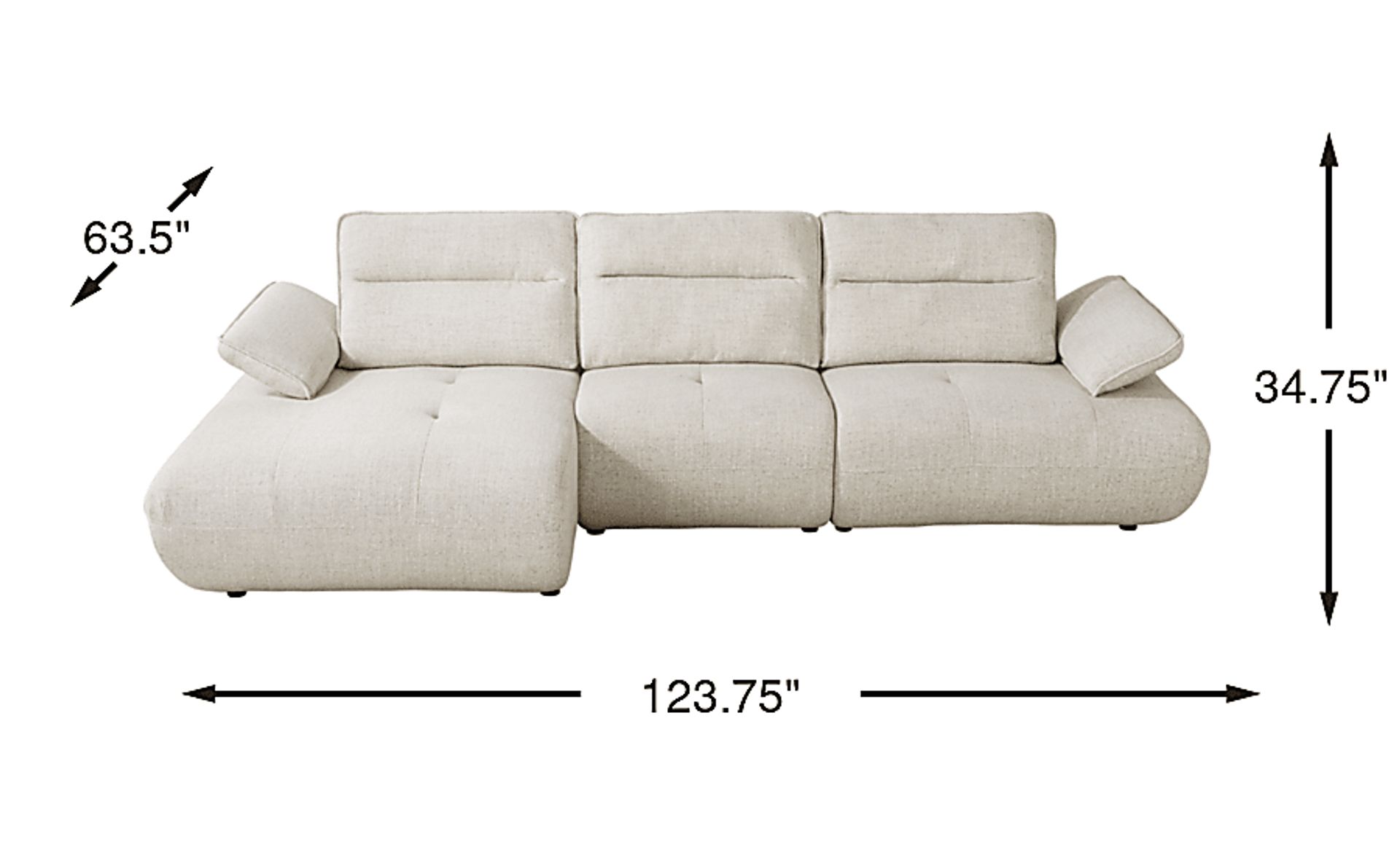 Dimension Image. Please refer to the Dimension Tab on this page for dimension details.