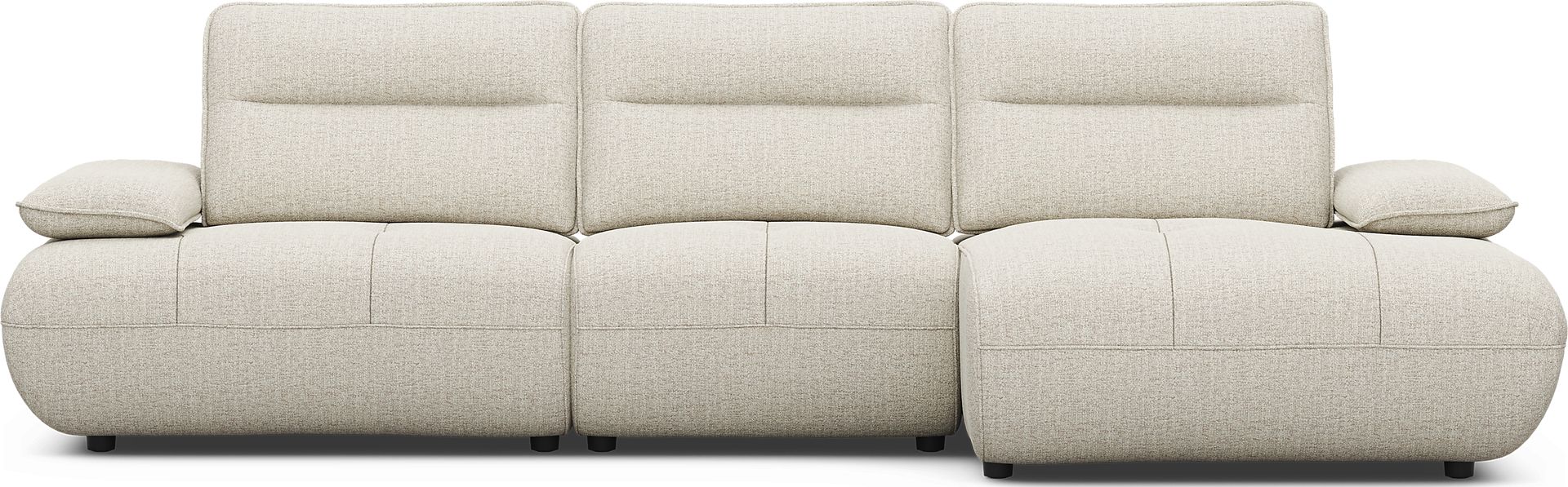 Olympia Linen Chaise Sofa - Image 3