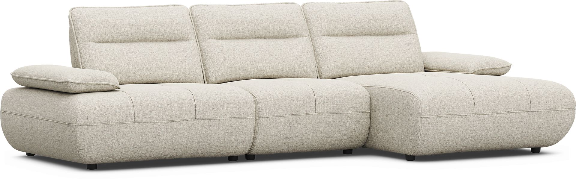 Olympia Linen Chaise Sofa - Image 5