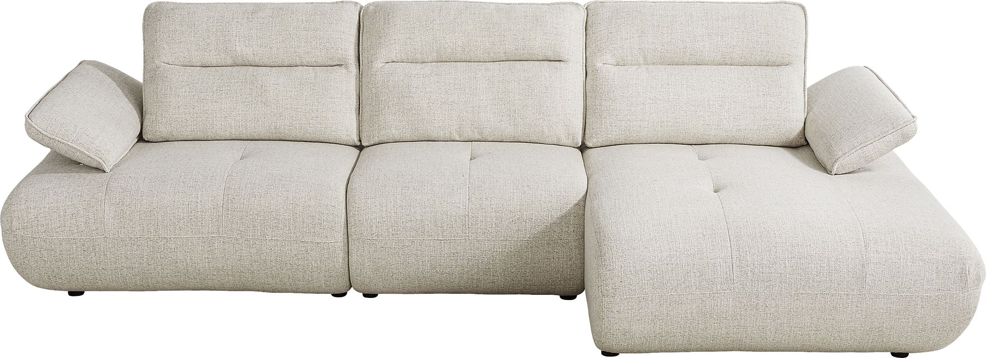 Olympia Linen Chaise Sofa - Image 1