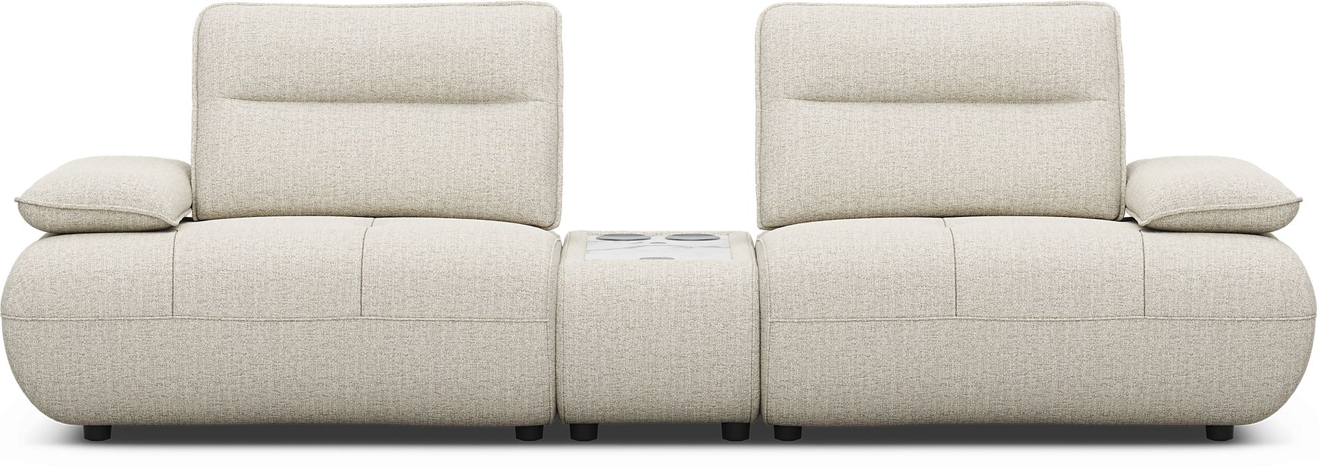 Olympia Linen Console Loveseat with Audio - Image 3