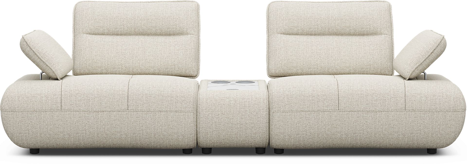 Olympia Linen Console Loveseat with Audio - Image 4