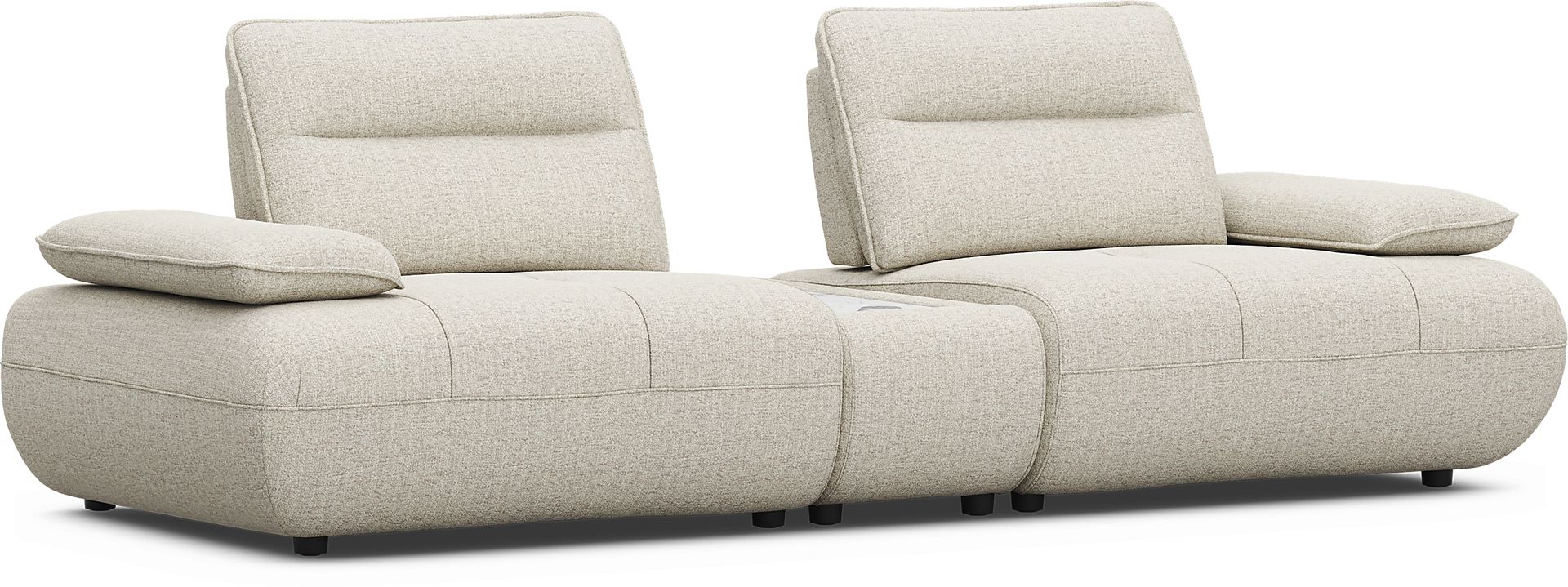 Olympia Linen Console Loveseat with Audio - Image 5