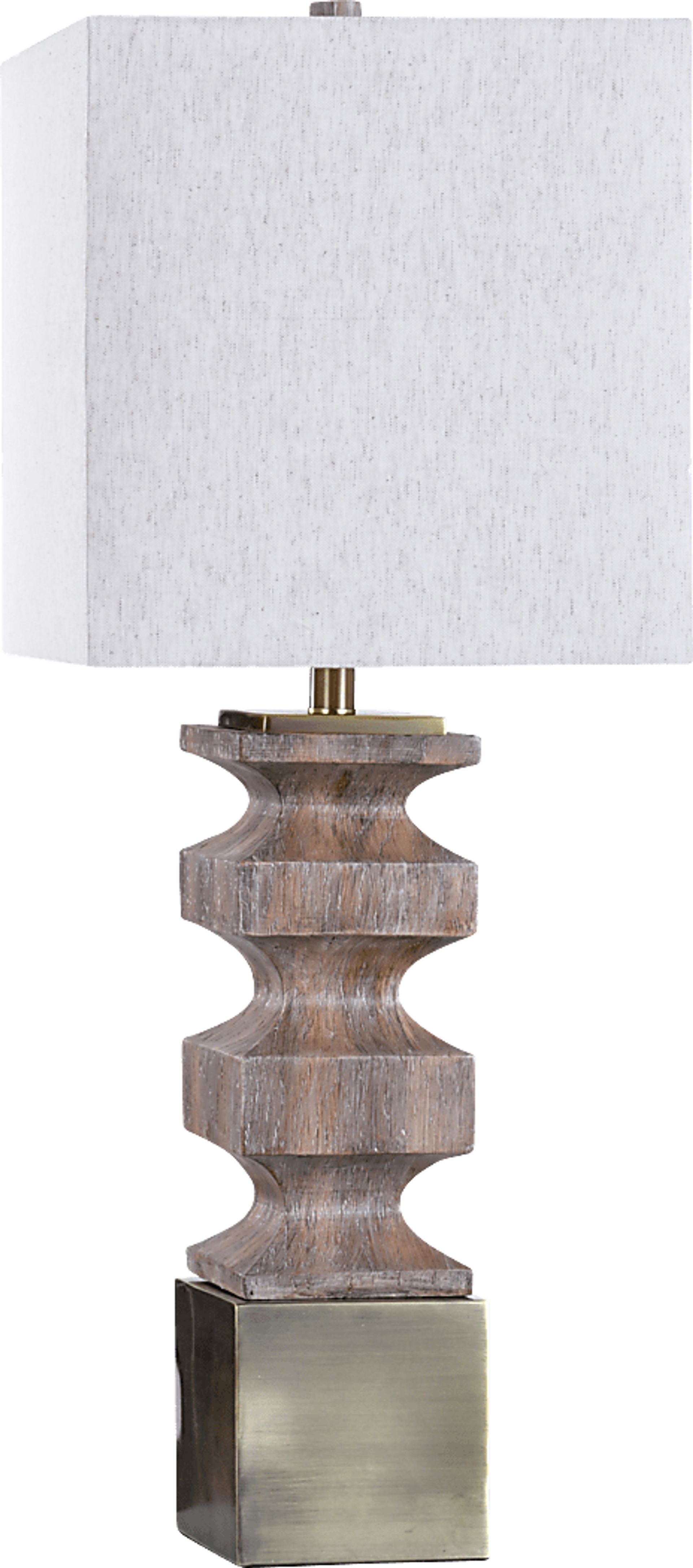 Olyvia Cave Brown Lamp - Image 1