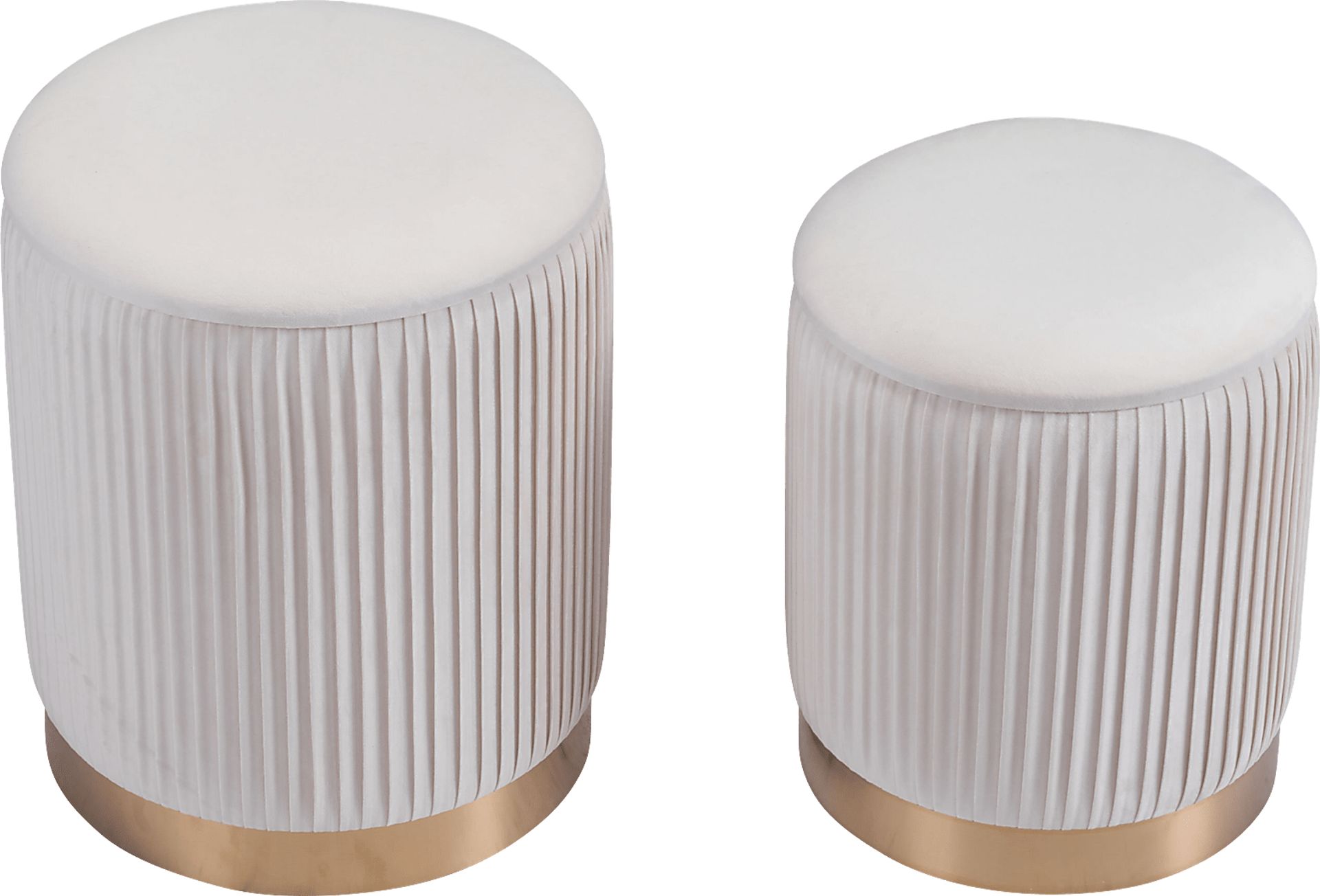 Omali Beige Accent Ottoman, Set of 2 - Image 3