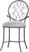 O'Malley Gray Vanity Stool