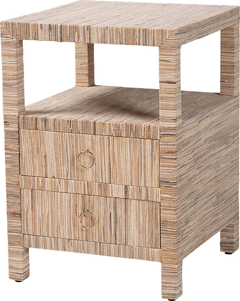 Omegastar Light Brown Nightstand