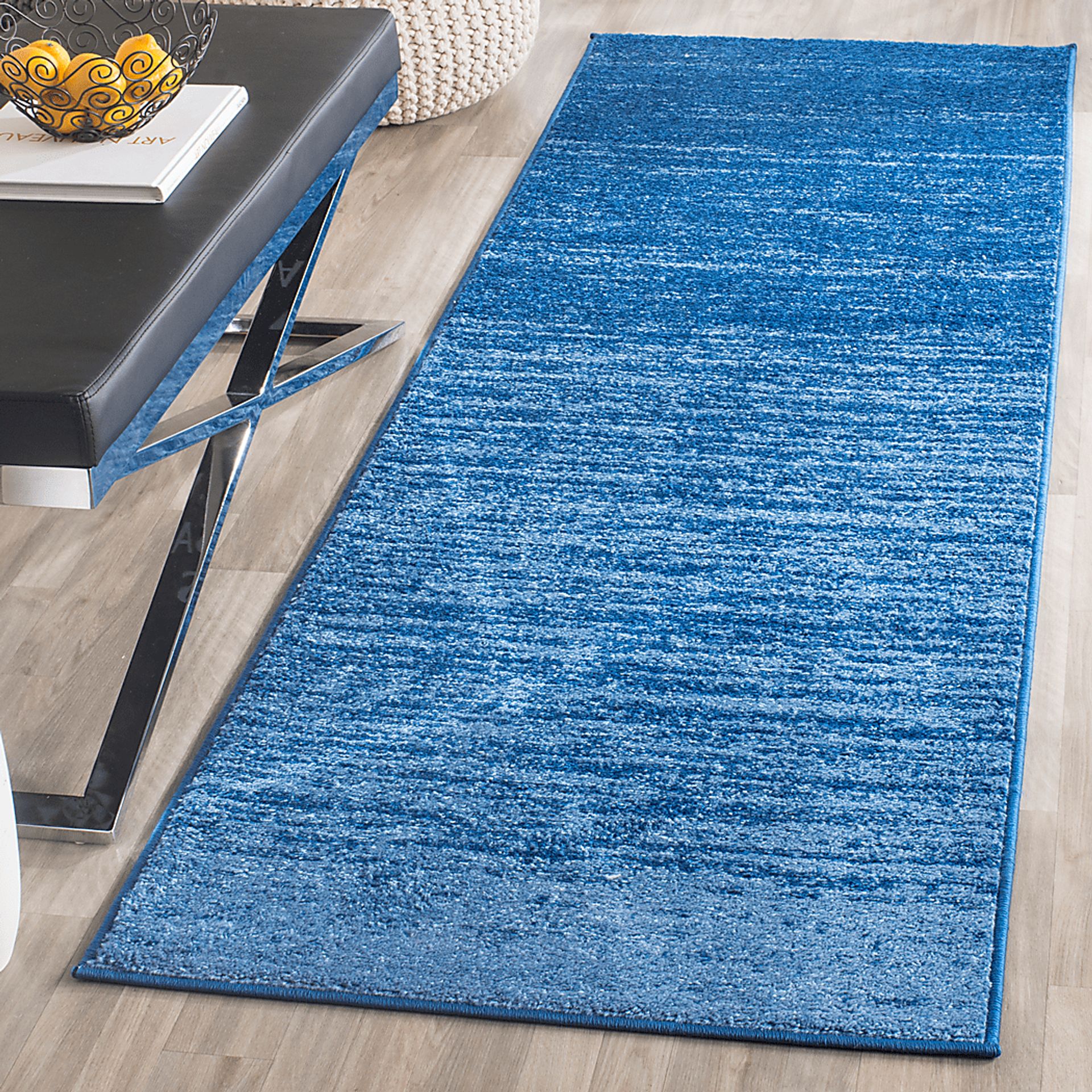 Omeir Blue 2'6 x 8' Runner Rug - Image 3