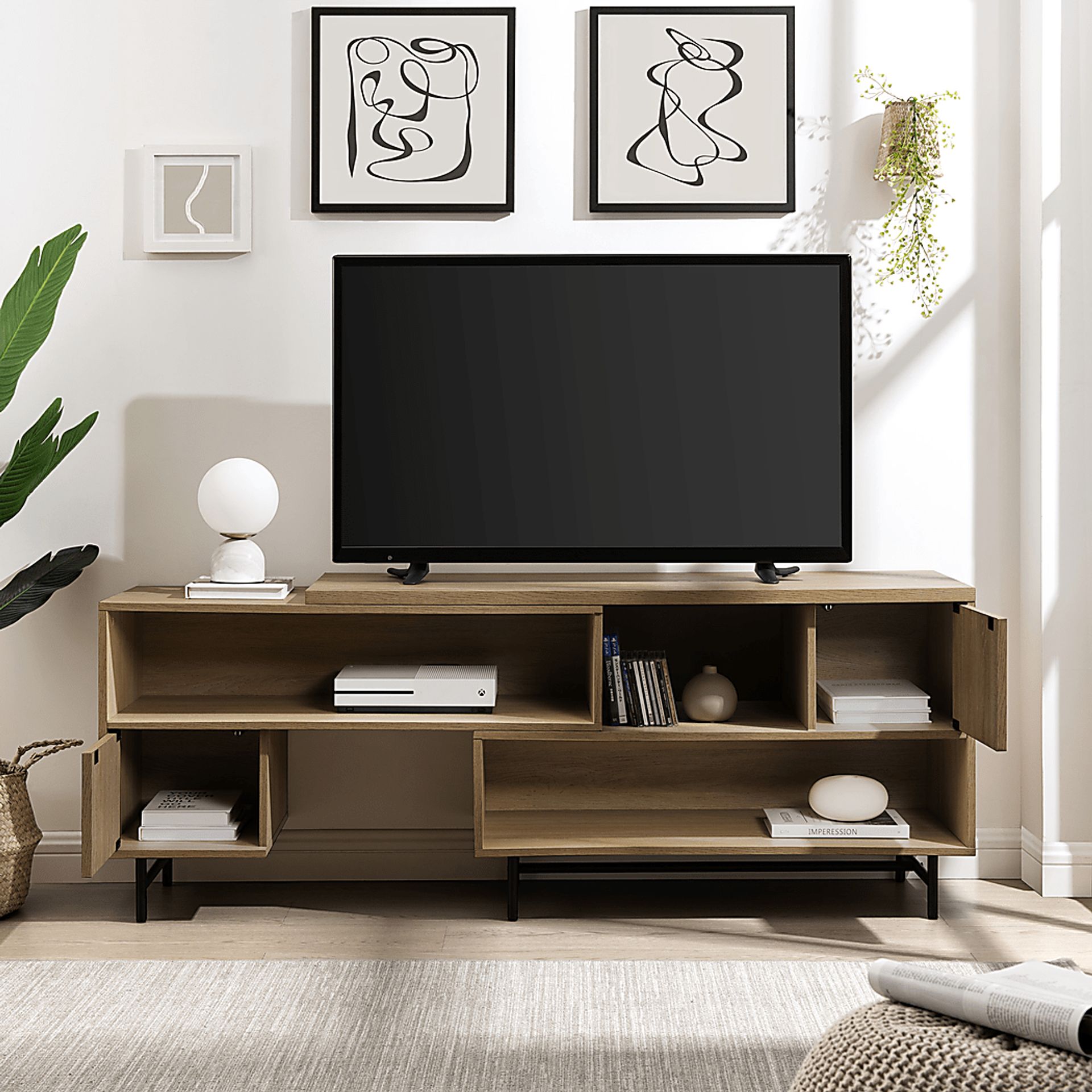 Omerea Oak 47 in. Console - Image 4