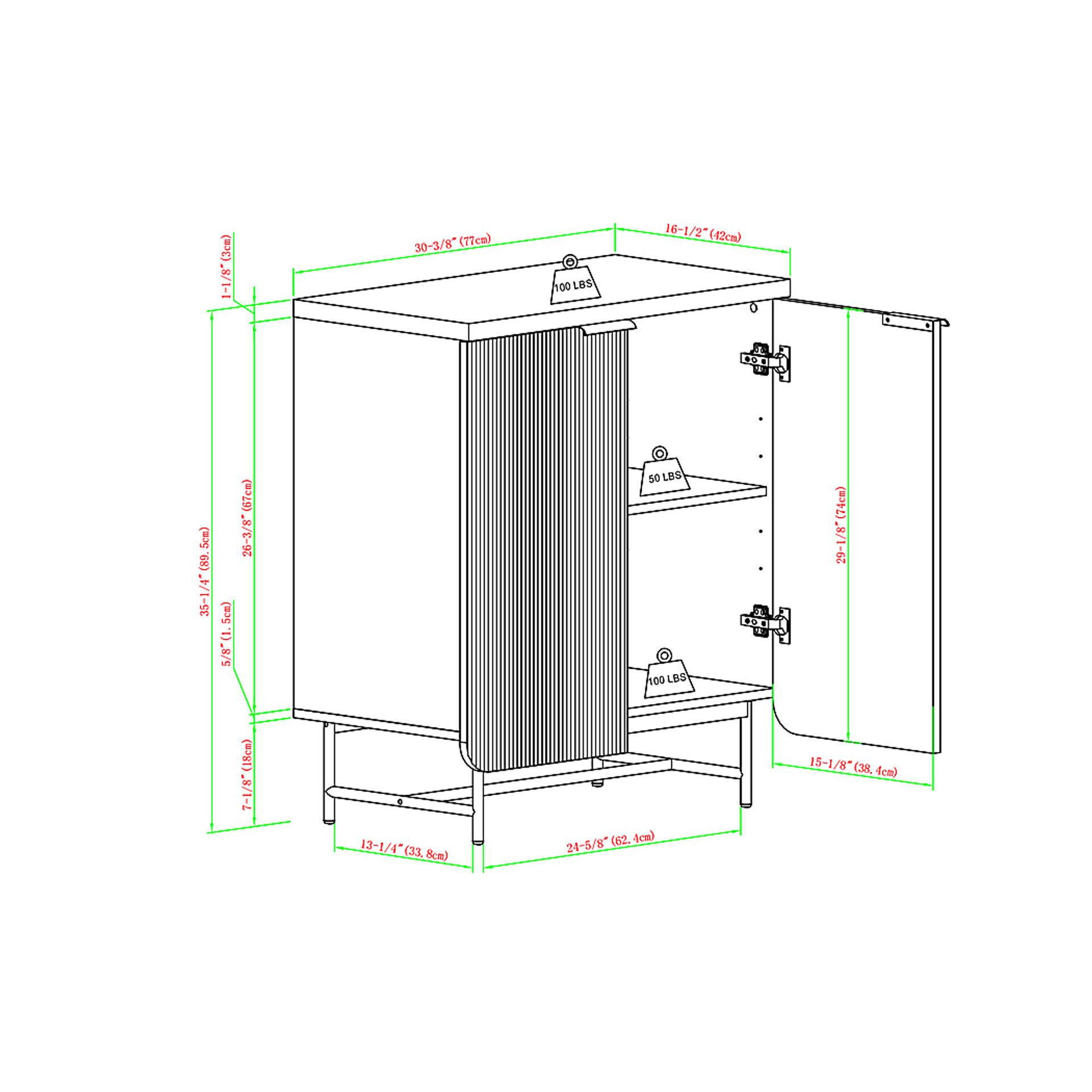 Omerea Walnut Accent Cabinet - Image 4