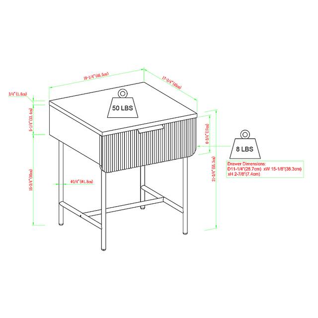 Omerea Walnut End Table - Thumbnail - Image 6