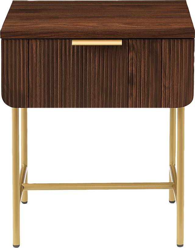 Omerea Walnut End Table - Thumbnail - Image 1