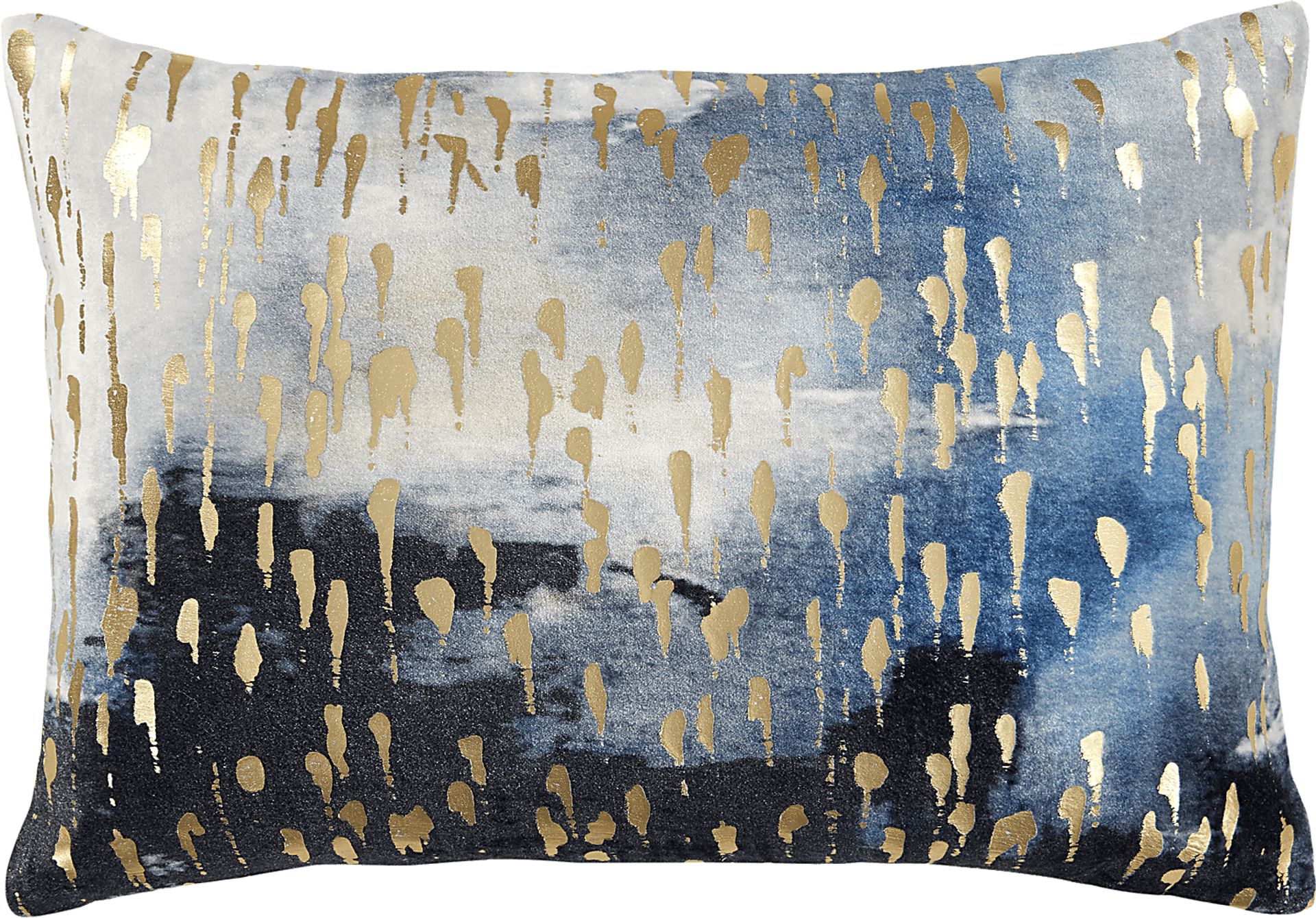Omri Blue Accent Pillow - Image 1