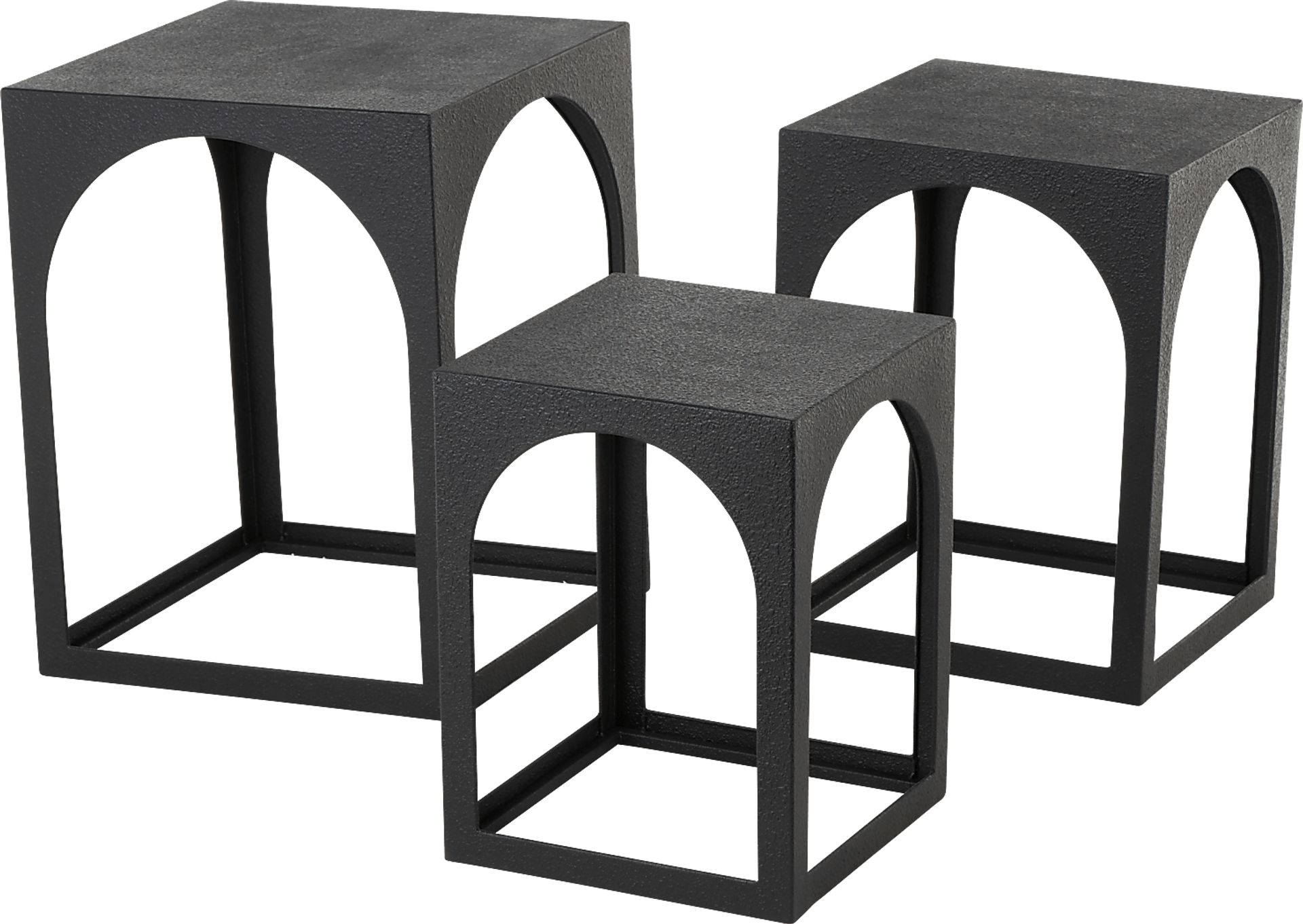 Omru Black Nesting Tables, Set of 3 - Image 5