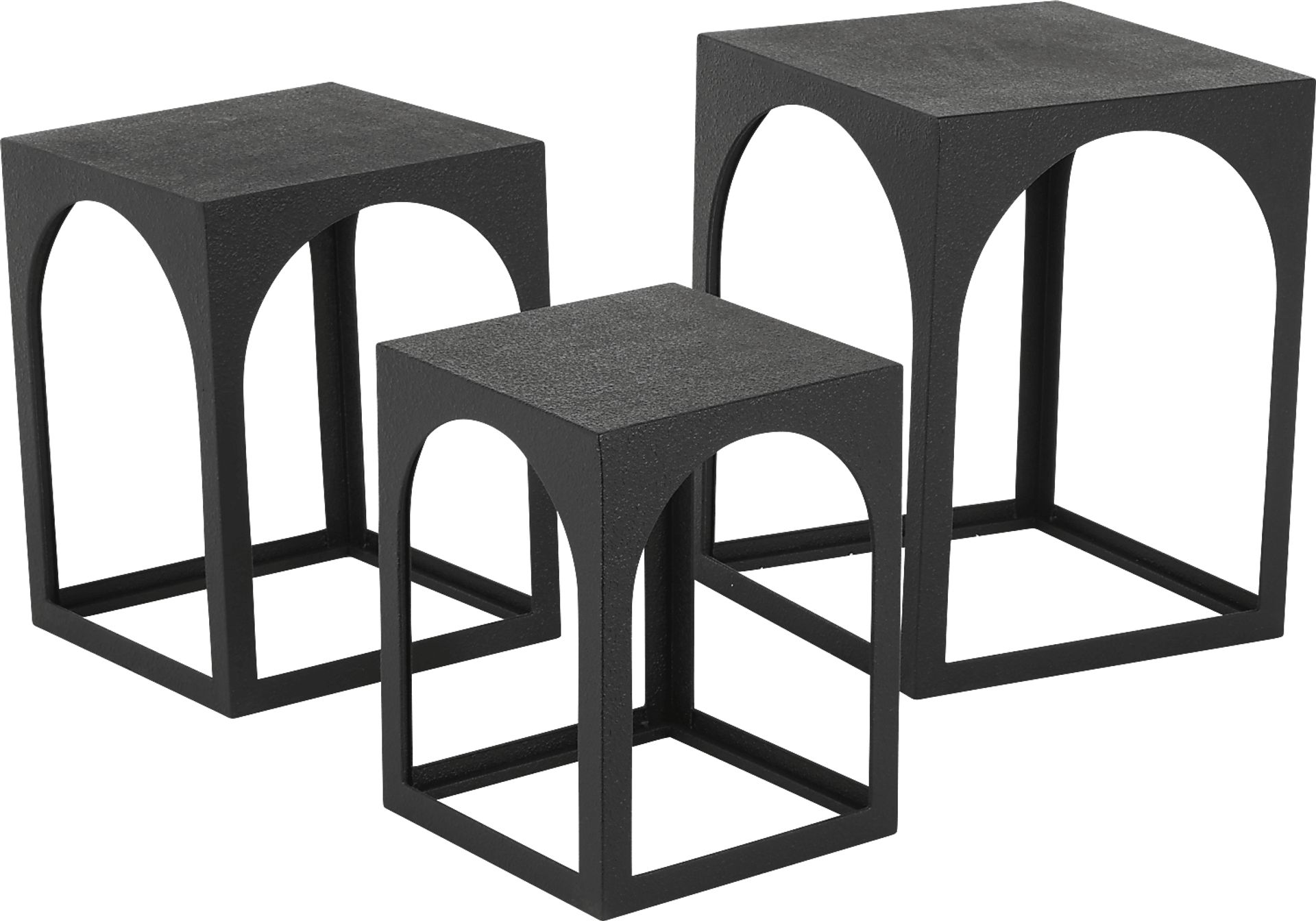 Omru Black Nesting Tables, Set of 3 - Image 6