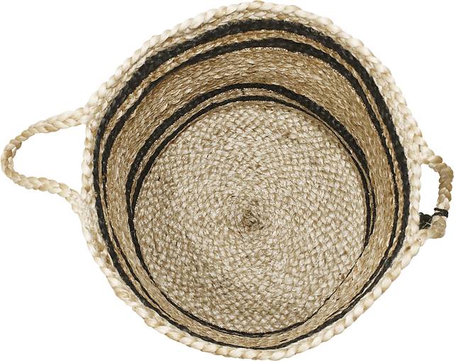 Omylia Tan/Black 17 in. Basket - Thumbnail - Image 5