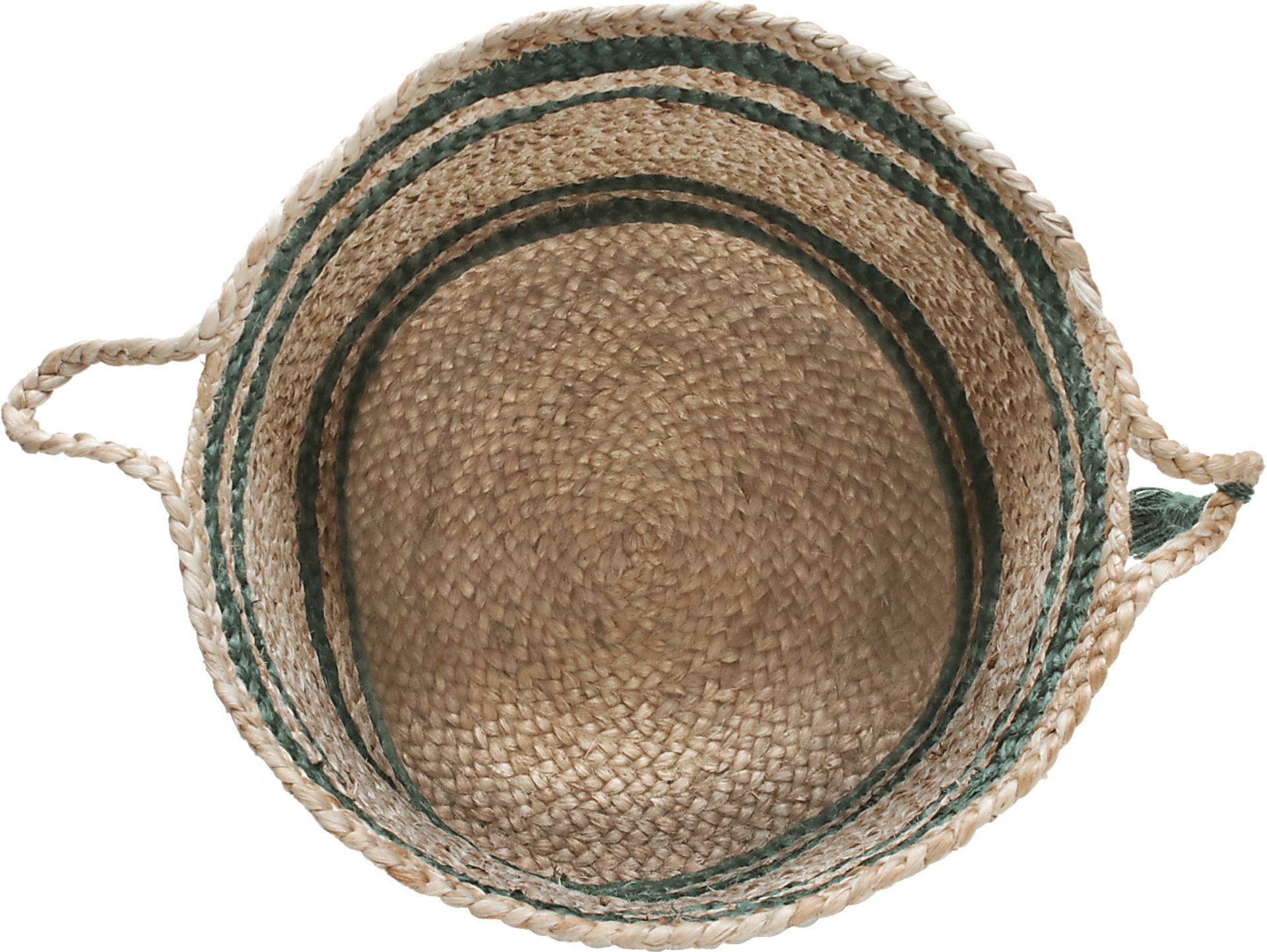 Omylia Tan/Green 17 in. Basket - Image 5