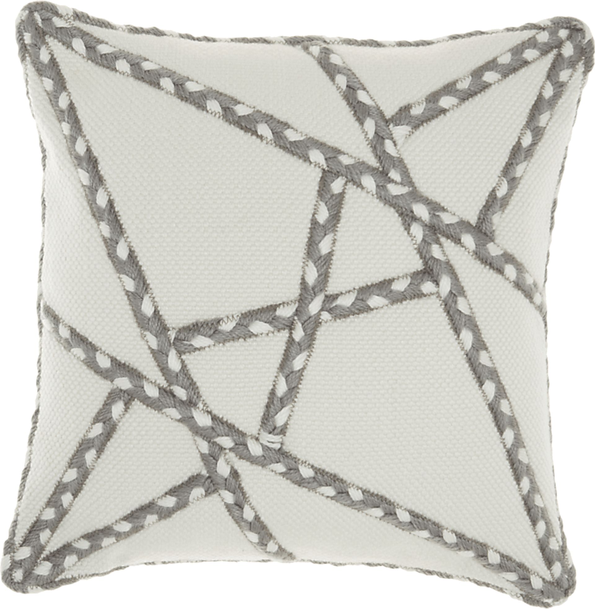 Onas Gray Indoor/Outdoor Accent Pillow - Image 1
