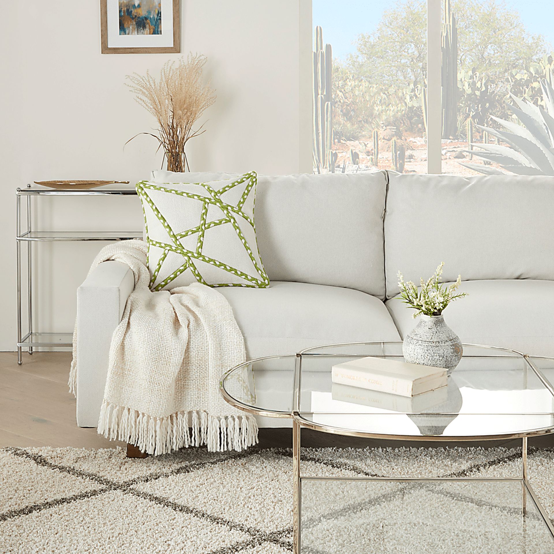 Onas Green Indoor/Outdoor Accent Pillow - Image 2