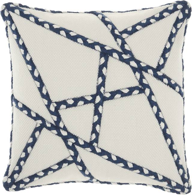 Onas Navy Indoor/Outdoor Accent Pillow - Thumbnail - Image 1