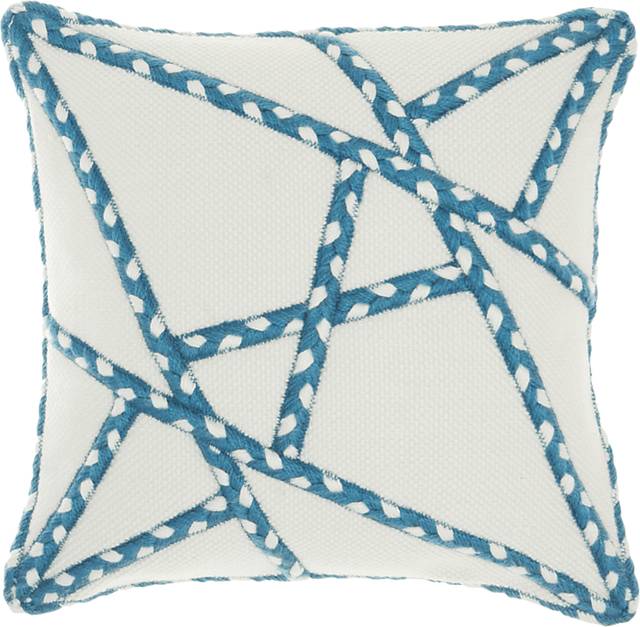 Onas Turquoise Indoor/Outdoor Accent Pillow - Thumbnail - Image 1