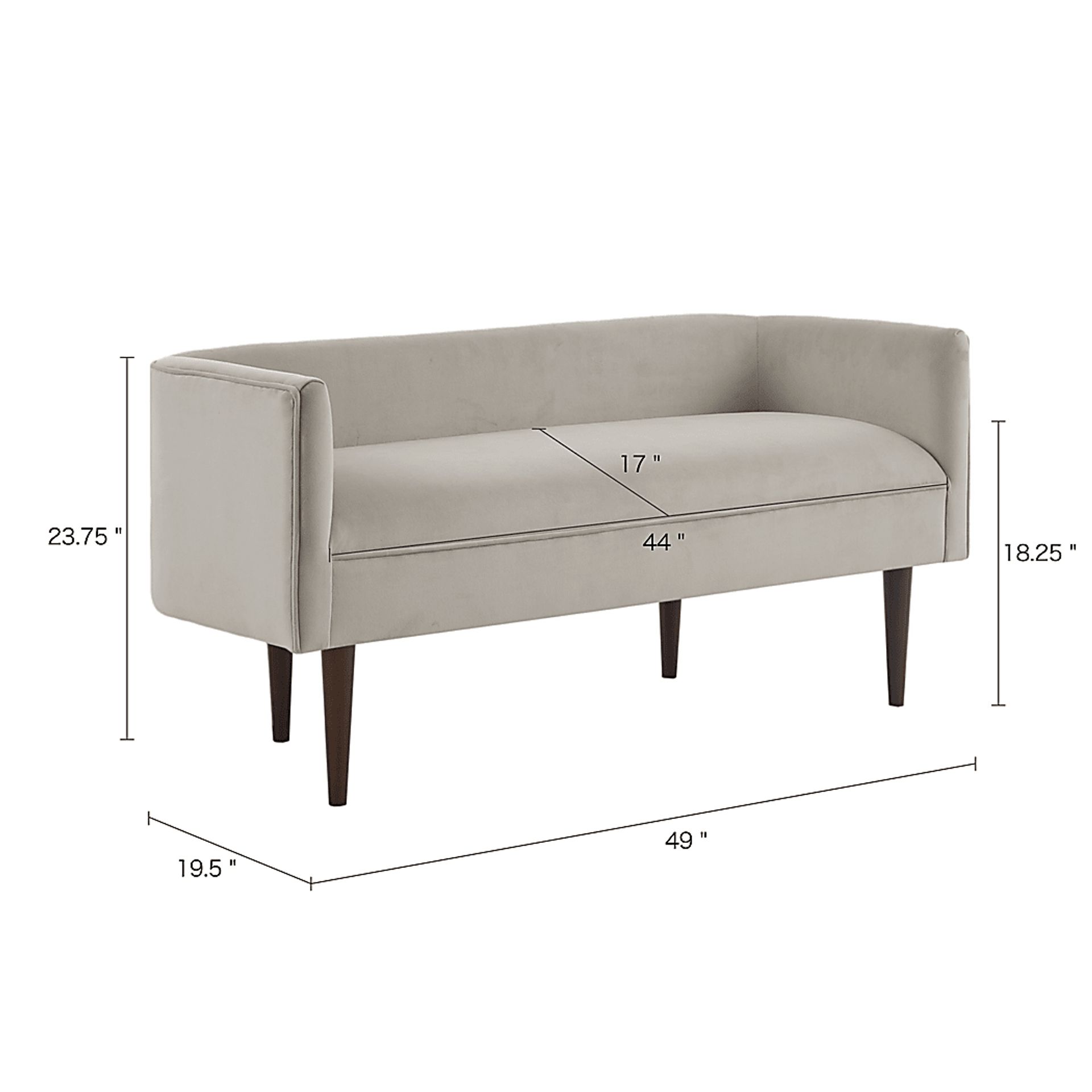 Onderdon Beige Accent Bench - Image 8