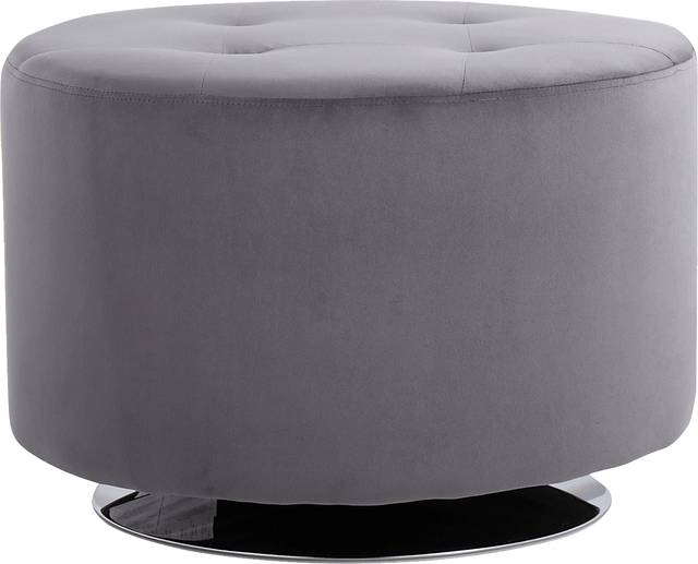 Onelen Gray Accent Ottoman - Thumbnail - Image 1