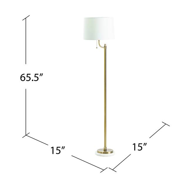 Onique Shores Brass Floor Lamp - Thumbnail - Image 3