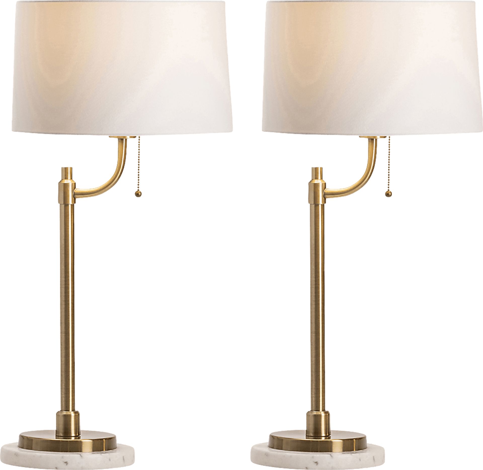 Onique Shores Brass Lamp Set of 2 - Image 1