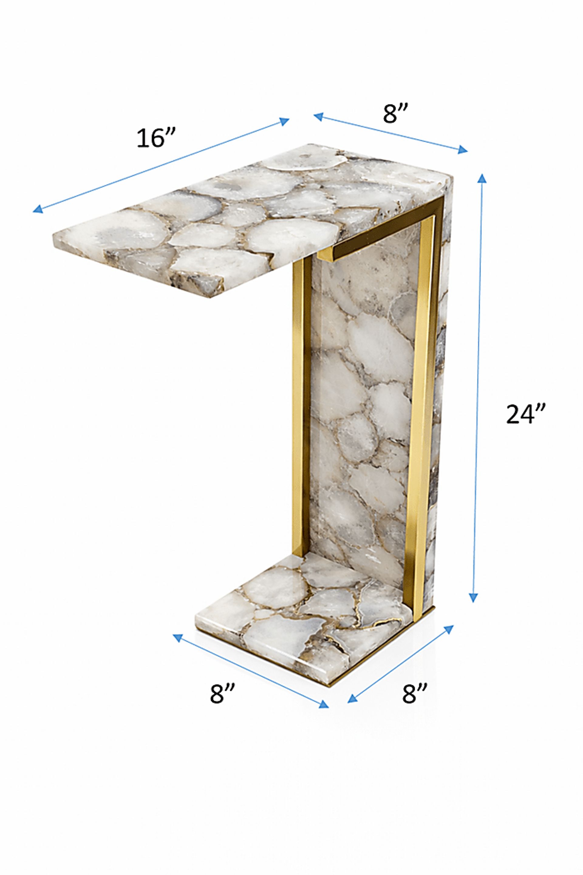 Onosm Gold/Natural Accent Table - Image 6