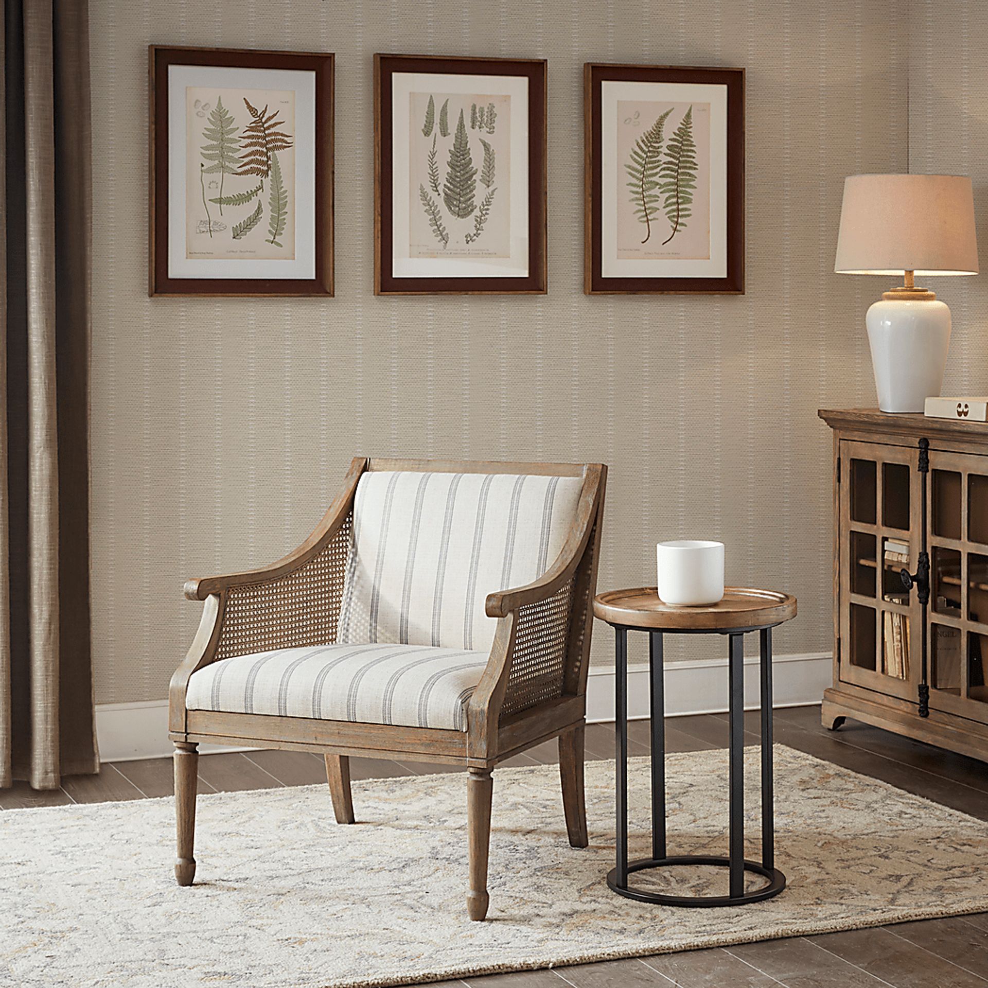 Onslow Beige Accent Chair - Image 2