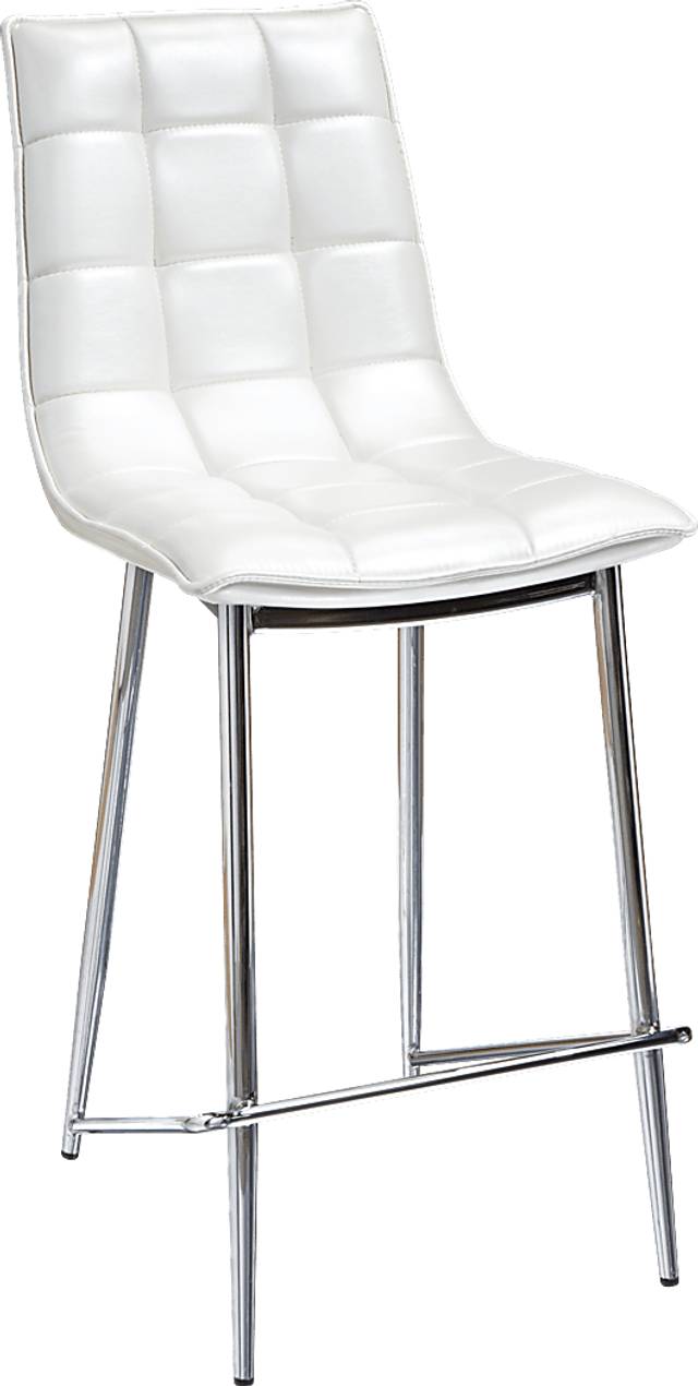 Onyx White Counter Height Stool - Thumbnail - Image 1