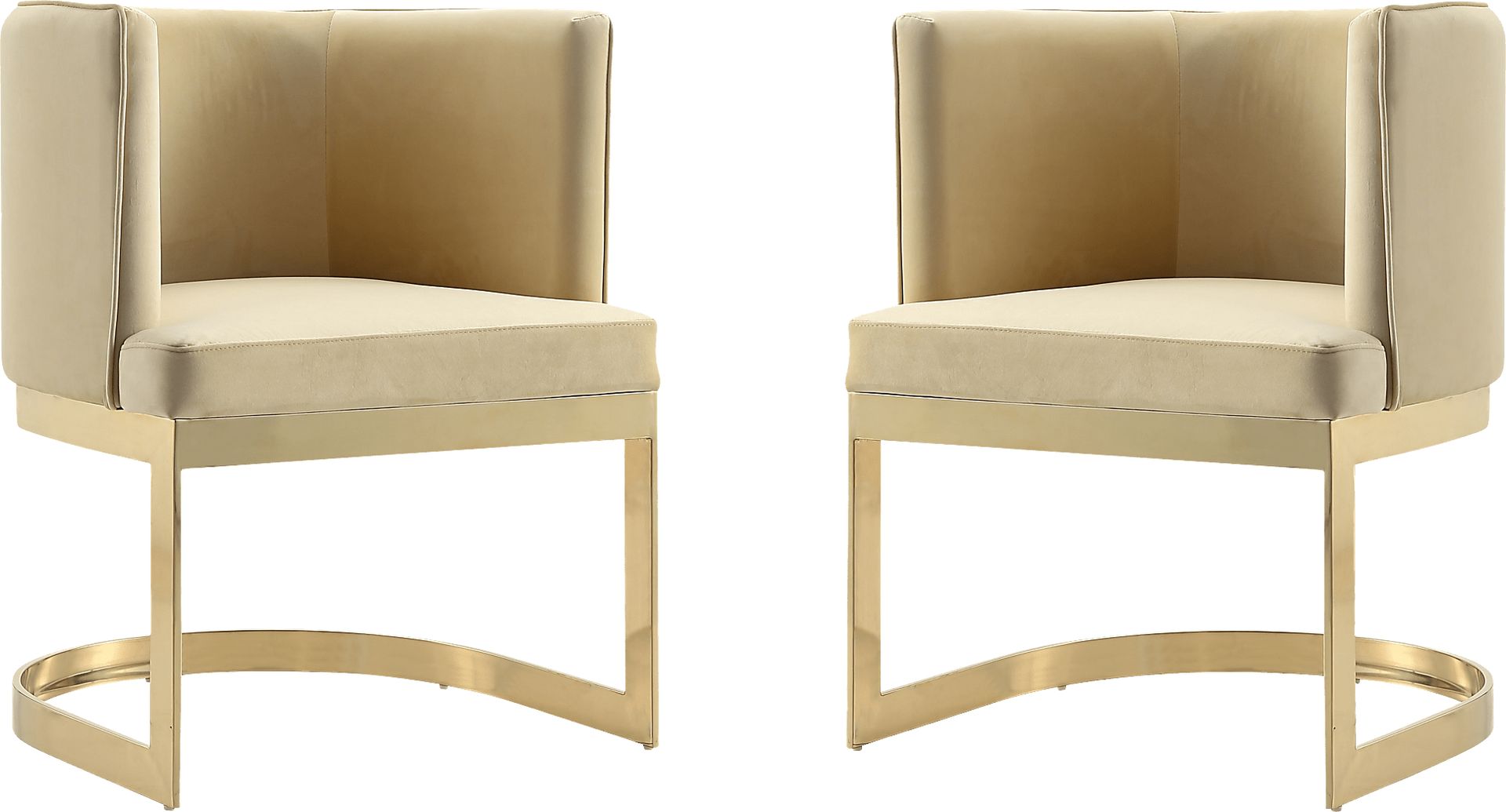 Oonella Beige Side Chair, Set of 2 - Image 1