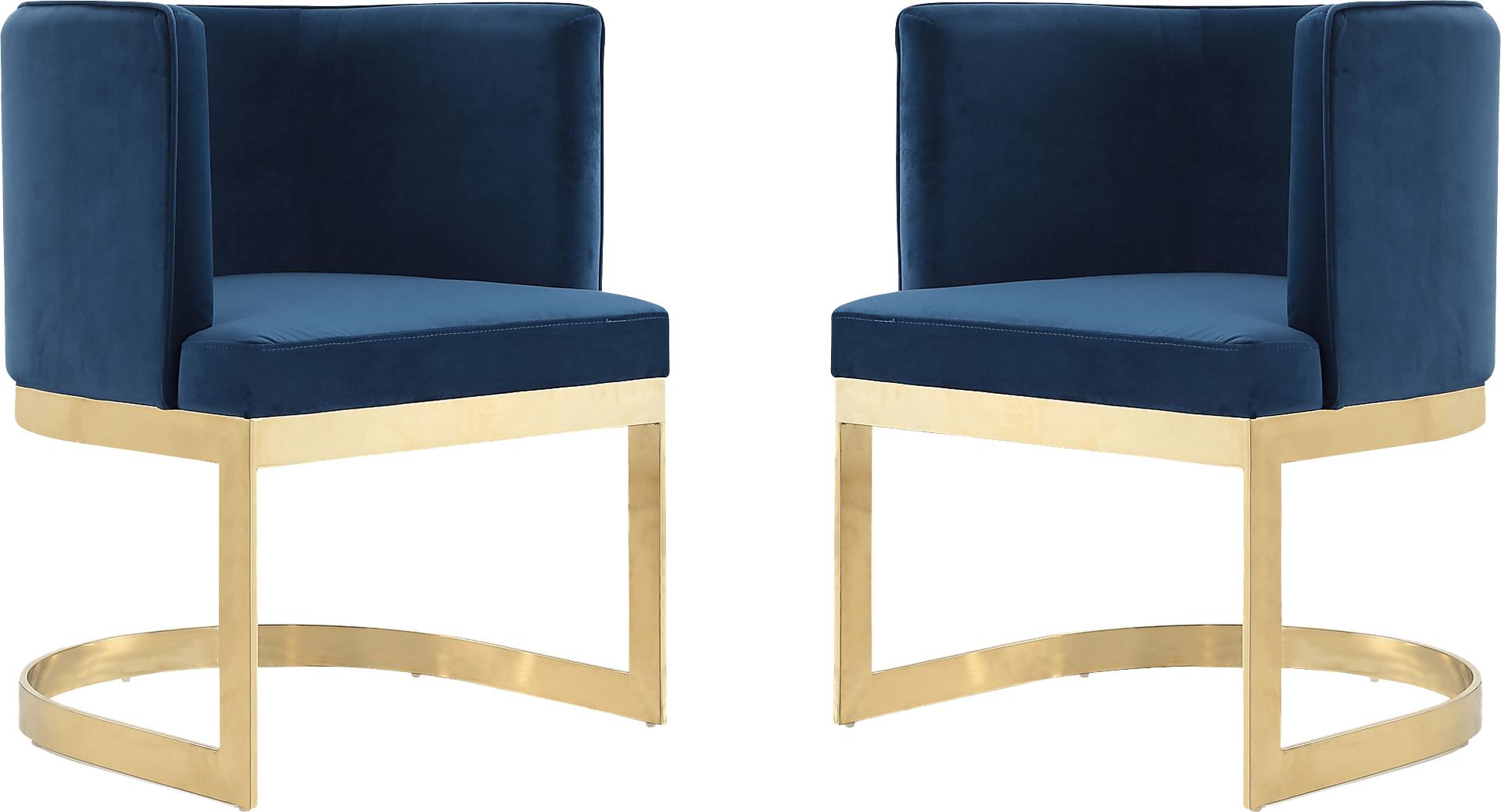 Oonella Blue Side Chair, Set of 2