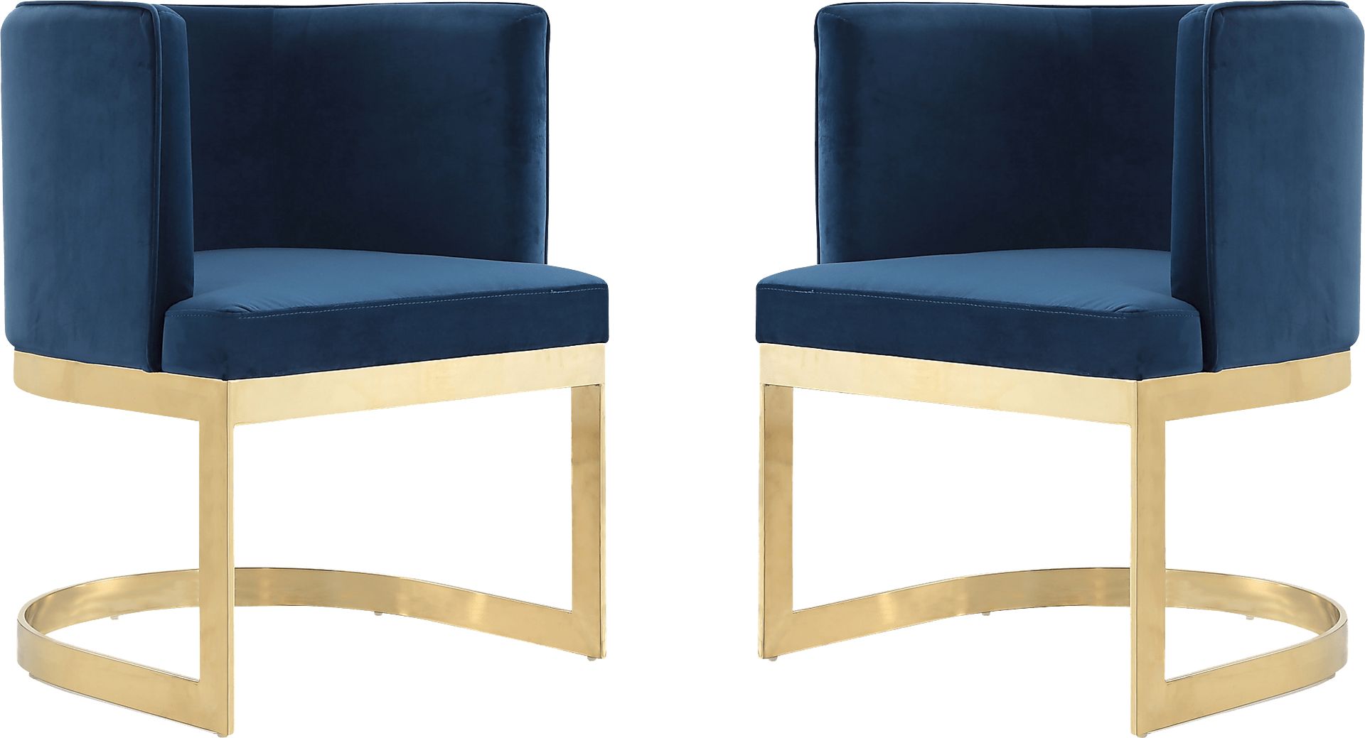 Oonella Blue Side Chair, Set of 2 - Image 1
