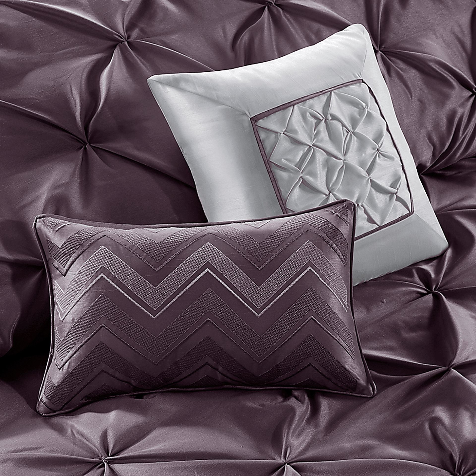 Opelusas Purple 24 Pc California King Bedding Set - Image 4