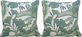 Lavish Palm Green Indoor/Outdoor Accent Pillow, Set of Two