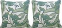 Lavish Palm Green Indoor/Outdoor Accent Pillow, Set of Two